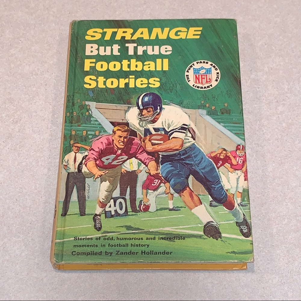 Strange But True Football Stories Hardcover Book // NFL Vintage